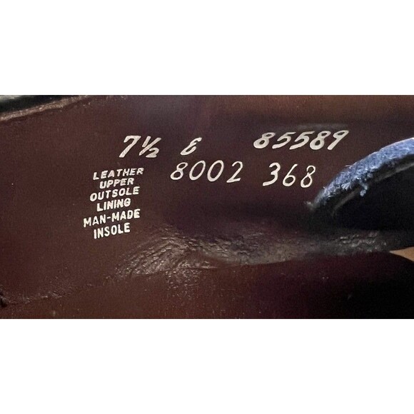 Vintage Stacy Adams Massagic Brown Leather Comfort Dress Shoes Mens Sz 7.5E main image 3